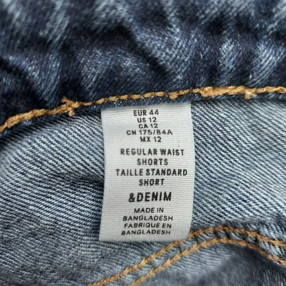 H&M  & Denim Jean Shorts Cut Off  Shorts   Size 12 - Picture 9 of 10